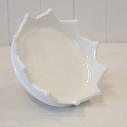White Ceramic Crown Tray