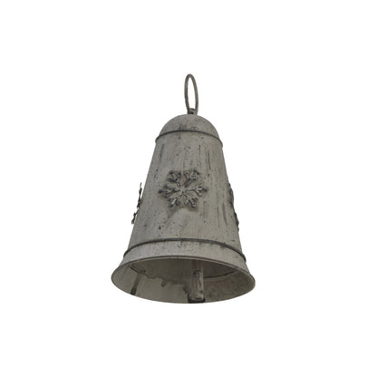 Rustic Metal Hanging Bell With SnowflakeSmall.