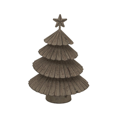 Rustic Metal Layered Tree With StarSmall.