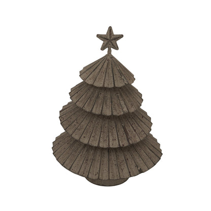 Rustic Metal Layered Tree With StarSmall.