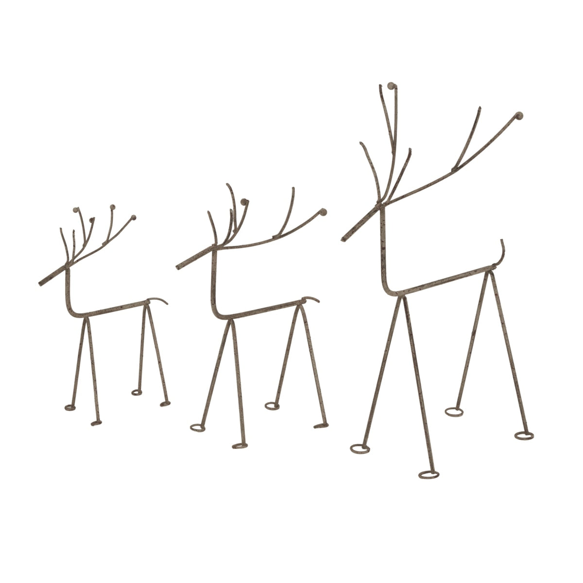Rustic Metal Reindeer On StandSmall.