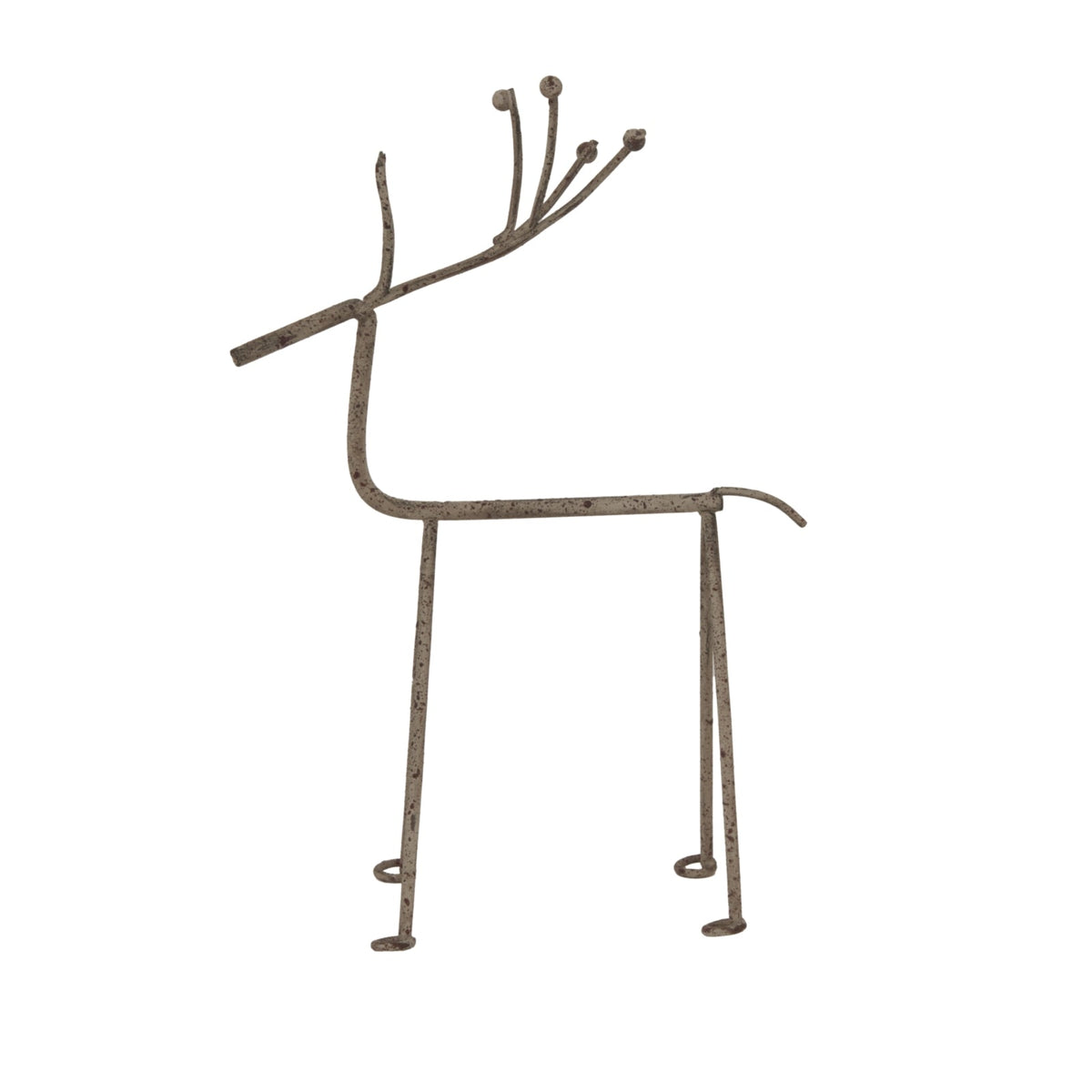 Rustic Metal Reindeer On StandSmall.