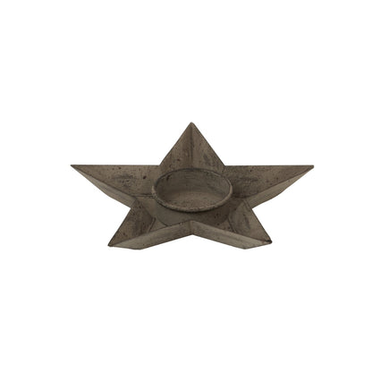 Rustic Metal Star Tealight HolderSmall.
