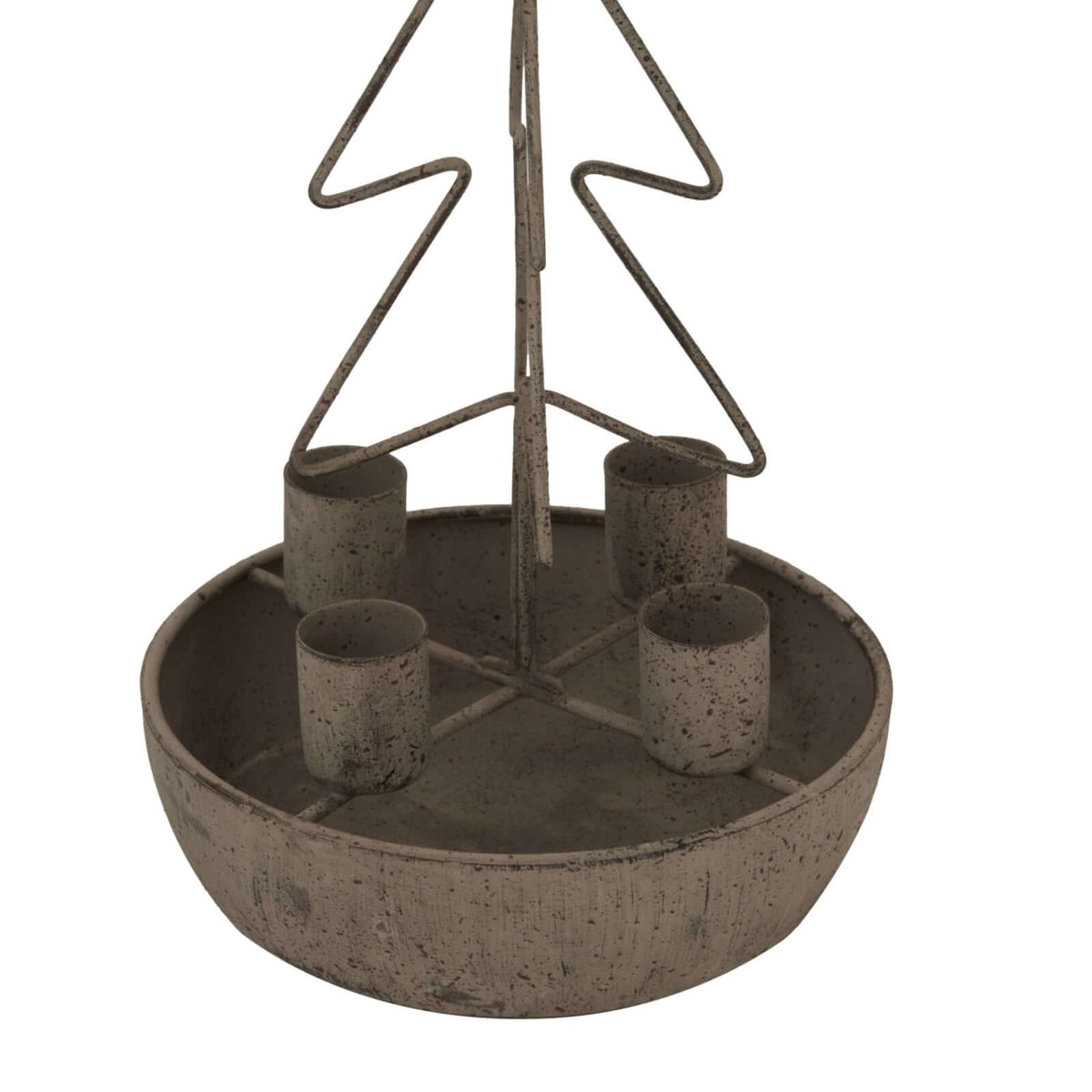 Rustic Outline Tree And Star Candle HoldersSmall.