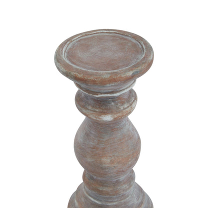 Siena Small Brown Column Candle HolderSmall.