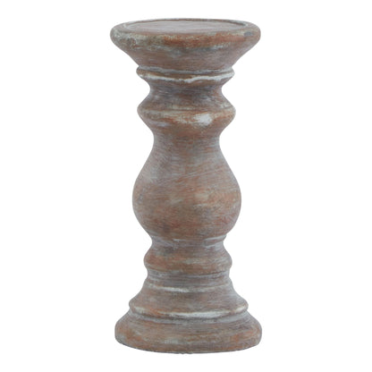 Siena Small Brown Column Candle HolderSmall.