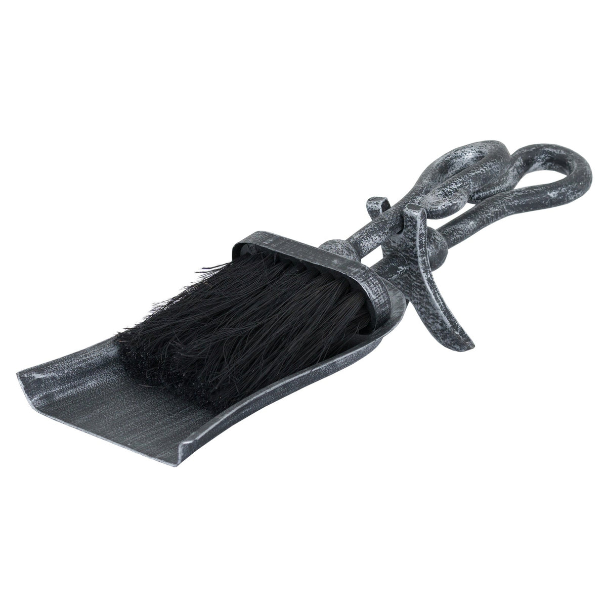 Silver Brushed Steel Crook Top Hearth Tidy SetSmall.