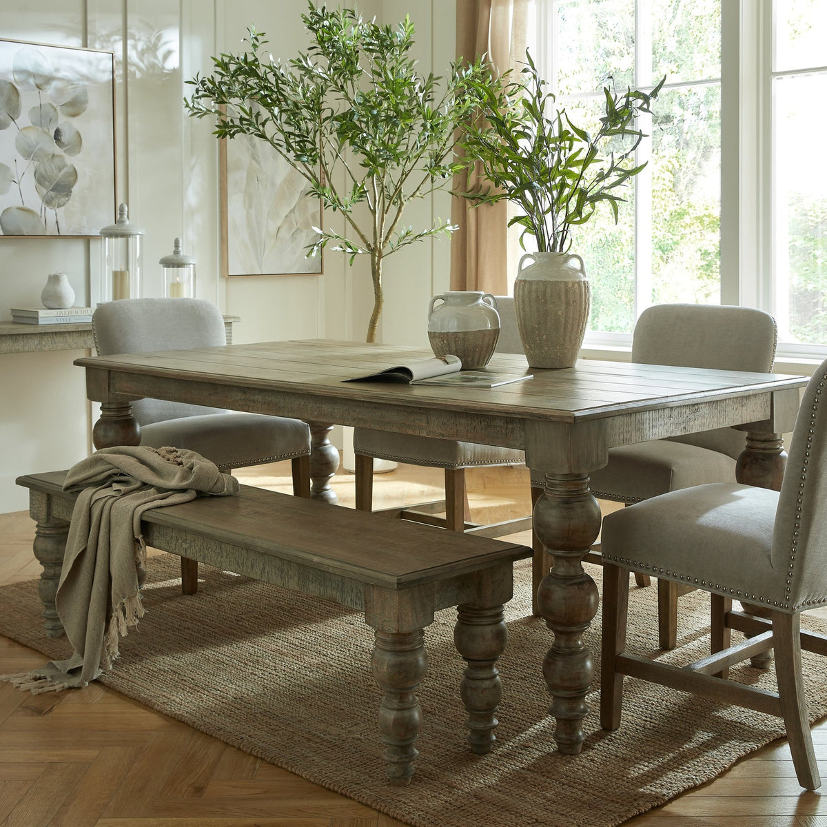 The Rutland Collection Rectangular BenchLarge.